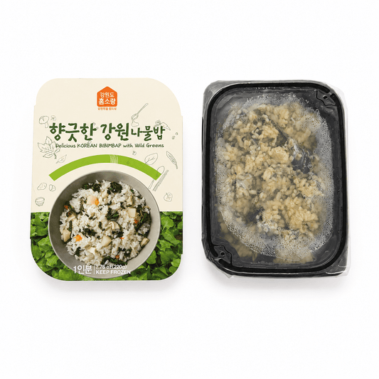 [Homesrang] Gangwon Wild Greens Rice (220g, 7.76oz) - Daebak