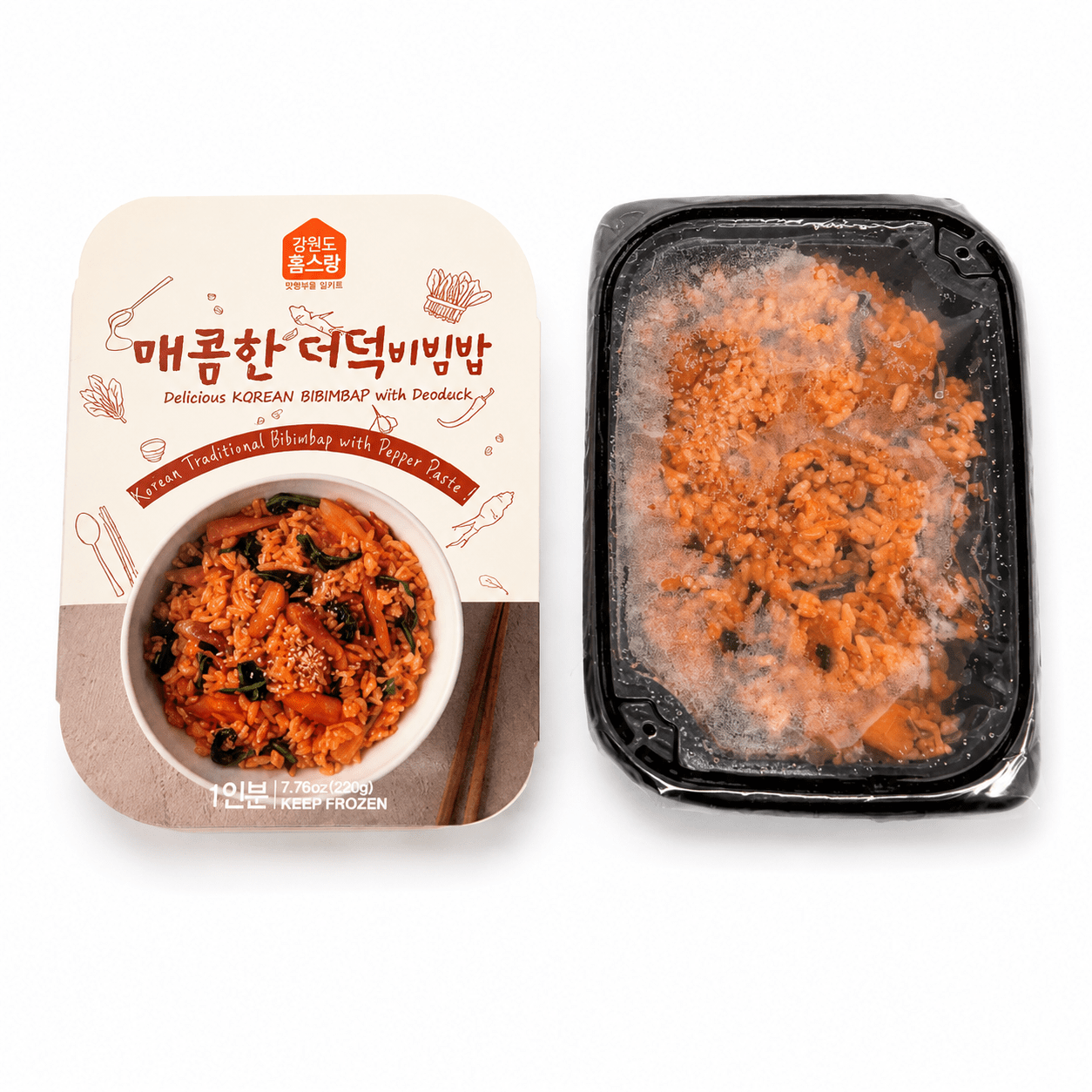 [Homesrang] Spicy Deodeok Bibimbap (220g, 7.76oz) - Daebak