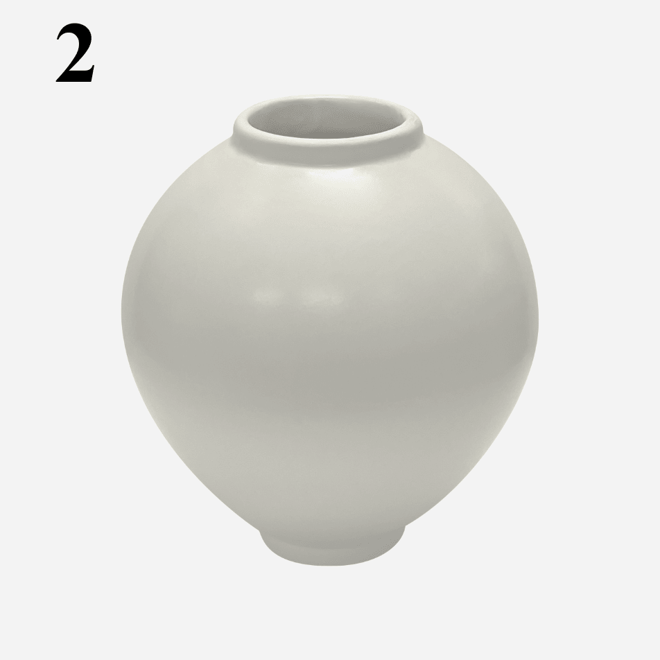 House of Dohwa Moon Jar Rice Bran Candle 320g 1ea - Daebak