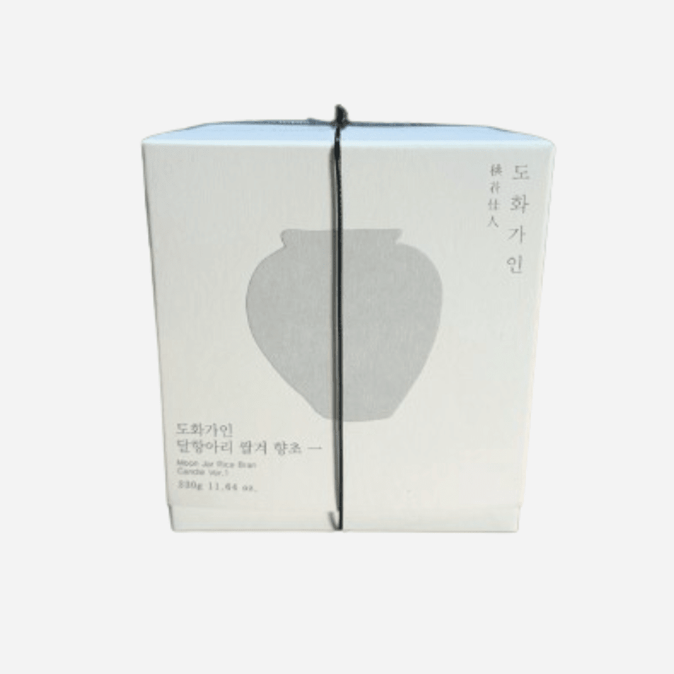 House of Dohwa Moon Jar Rice Bran Candle 320g 1ea - Daebak