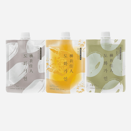 House of Dohwa Wash Off Mask Pack Set (Rice+Pumpkin+Mungbean) - Daebak