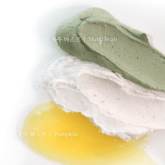 House of Dohwa Wash Off Mask Pack Set (Rice+Pumpkin+Mungbean) - Daebak
