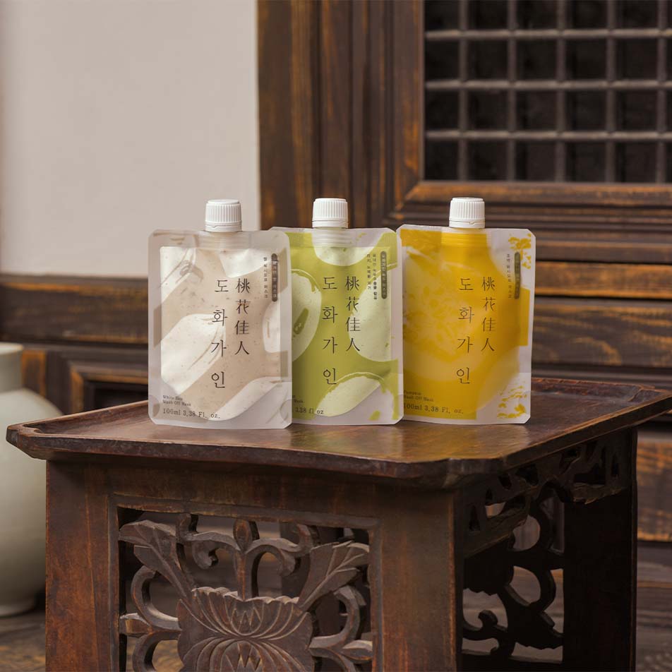 House of Dohwa Wash Off Mask Pack Set (Rice+Pumpkin+Mungbean) - Daebak