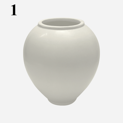 House of Dohwa Moon Jar Rice Bran Candle 320g 1ea