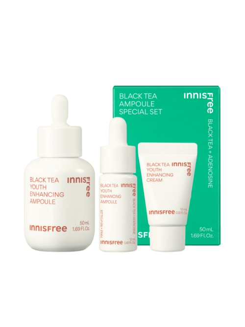 Innisfree Black Tea Youth Enhancing Ampoule Special Set - Daebak