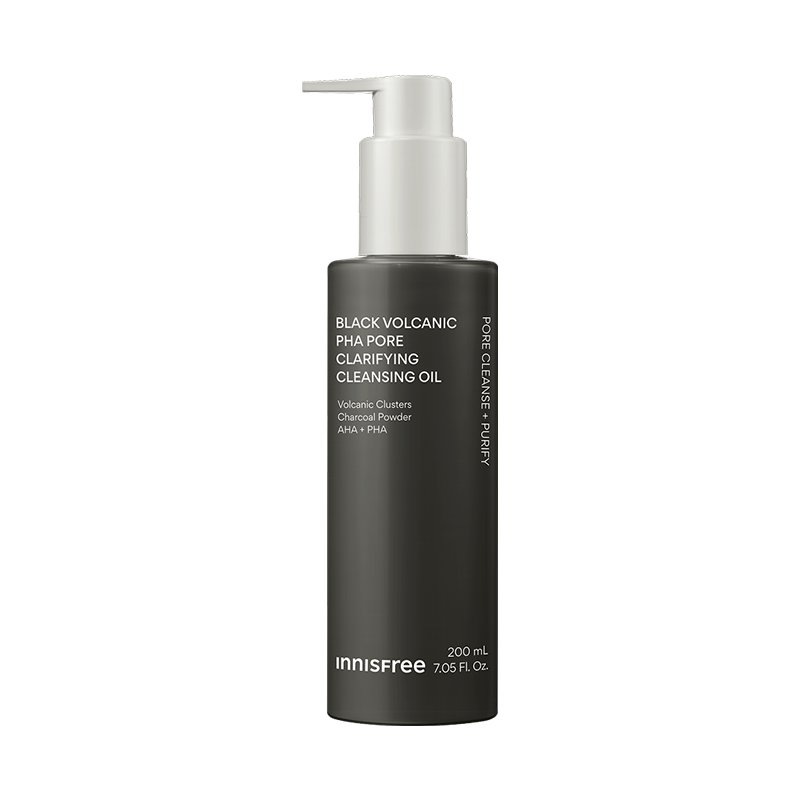 innisfree Black Volcanic PHA Pore Cleansing Oil 200ml - Daebak