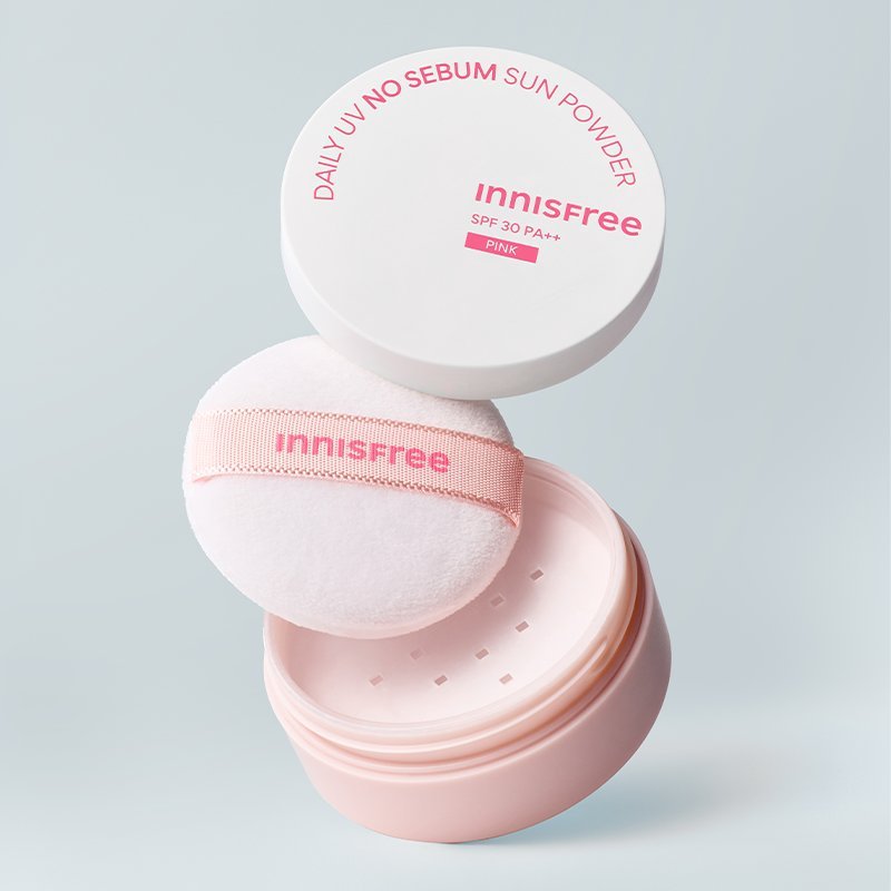 innisfree Daily UV No Sebum Sun Powder SPF30 PA++ 4g Pink - Daebak
