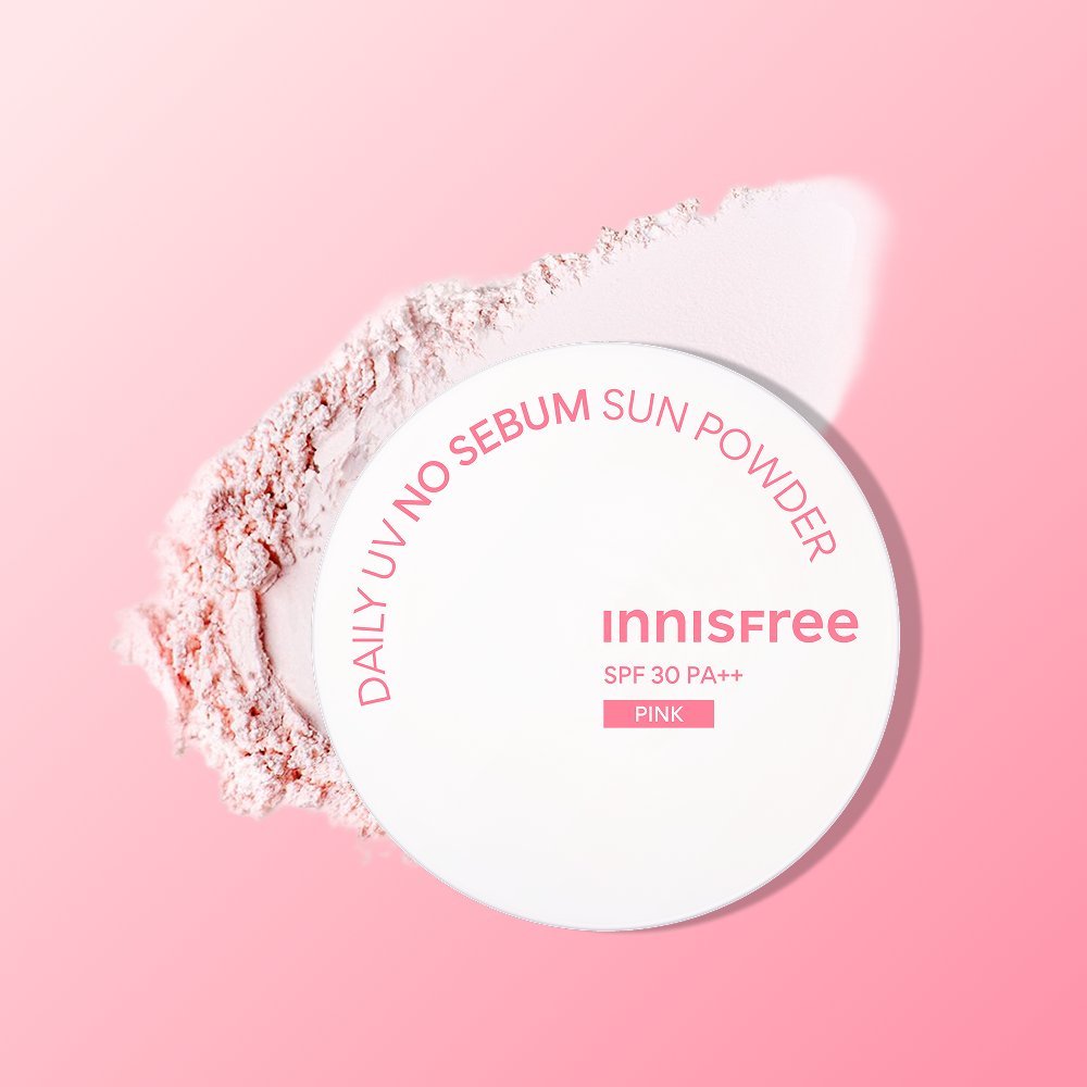 innisfree Daily UV No Sebum Sun Powder SPF30 PA++ 4g Pink - Daebak