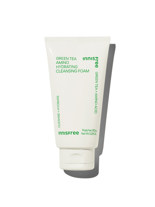 innisfree Green Tea Amino Hydrating Cleansing Foam 150g - Daebak