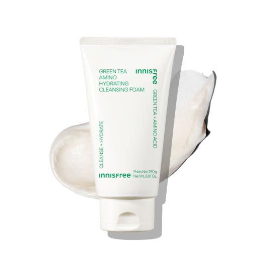 innisfree Green Tea Amino Hydrating Cleansing Foam 250g - Daebak