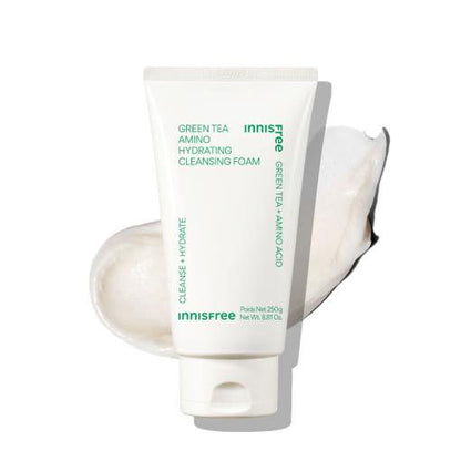 innisfree Green Tea Amino Hydrating Cleansing Foam 250g - Daebak