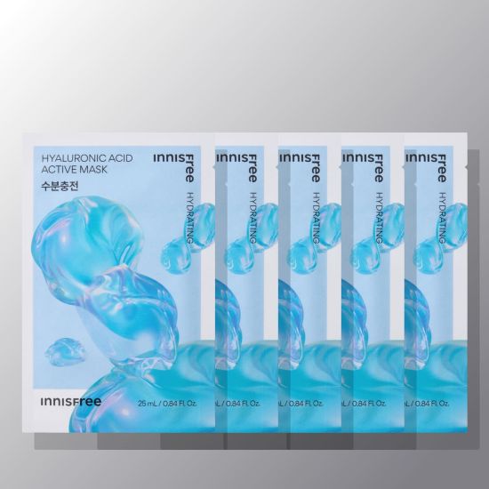 innisfree Hyaluronic Acid Active Mask 25ml X 5ea - Daebak