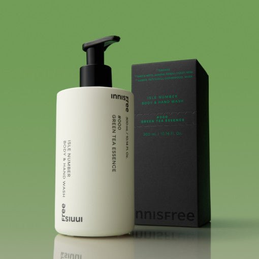 Innisfree Isle Number Body & Hand Wash 300ml Green Tea Essence - Daebak
