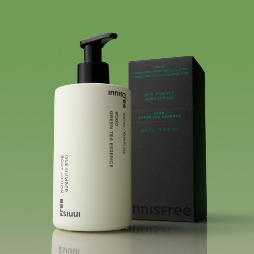 Innisfree Isle Number Body Lotion 300ml Green Tea Essence - Daebak