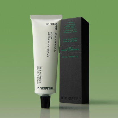 Innisfree Isle Number Hand Cream 50ml Green Tea Essence - Daebak