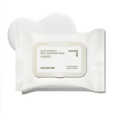 innisfree Olive Vitamin E Real Cleansing Tissue 150g (30ea) - Daebak