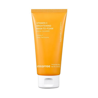 innisfree Vitamin C Brightening Mask-To-Foam Facial Cleanser 120g - Daebak