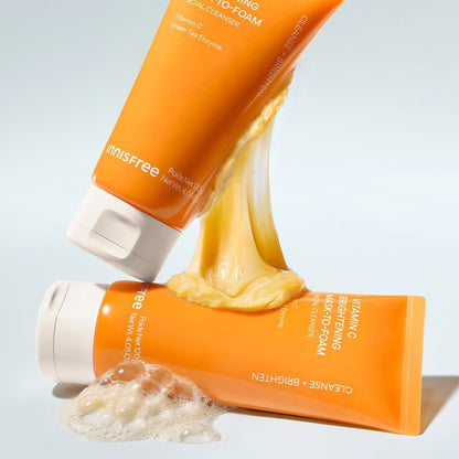 innisfree Vitamin C Brightening Mask-To-Foam Facial Cleanser 120g - Daebak