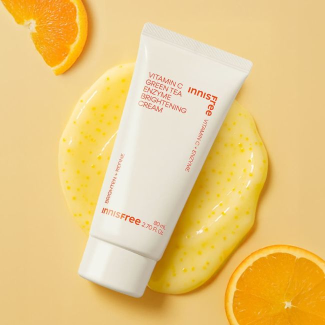 innisfree Vitamin C Green Tea Enzyme Brightening Cream 80ml - Daebak