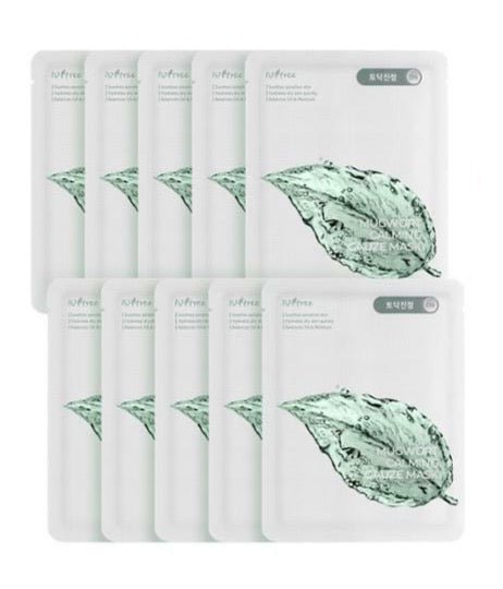 Isntree Mugwort Calming Gauze Mask 23g X 10ea - Daebak