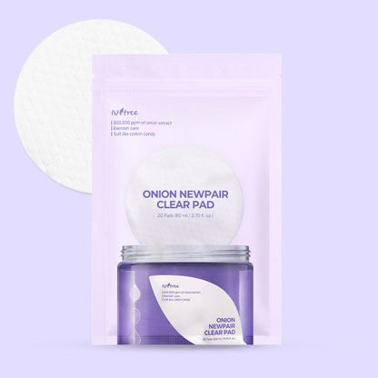 Isntree Onion Newpair Clear Pad (REFILL) 80ml (20ea) - Daebak