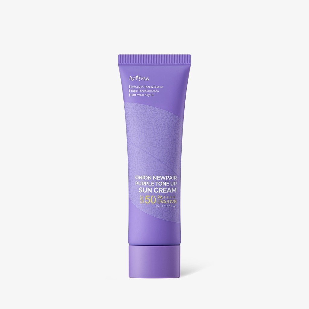 Isntree Onion Newpair Purple Tone Up Sun Cream SPF50+ PA++++ 50ml - Daebak