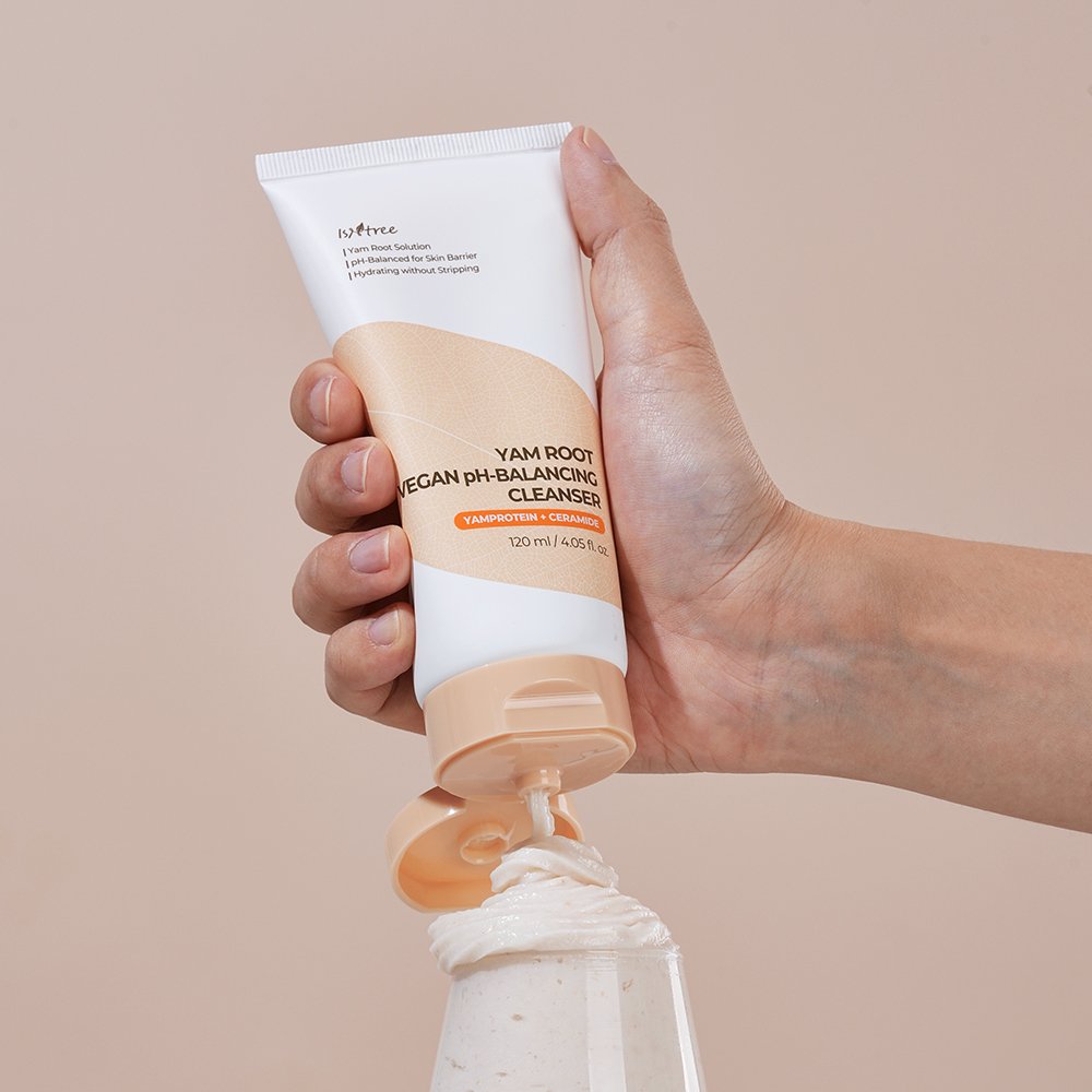Isntree Yam Root Vegan pH-balancing Cleanser 120ml - Daebak