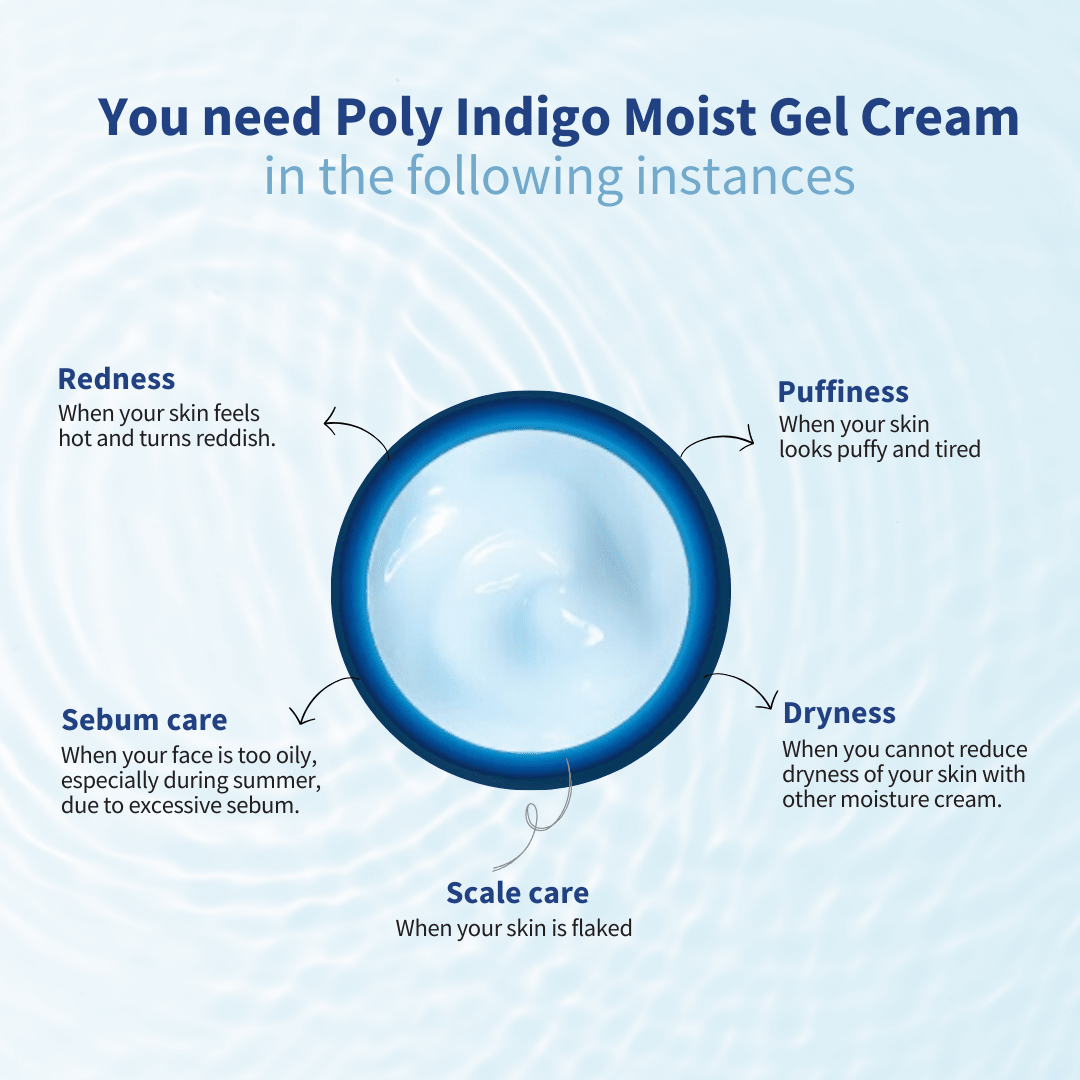 [JEJU INDI] Indigo Moist Gel Cream 80g - Daebak