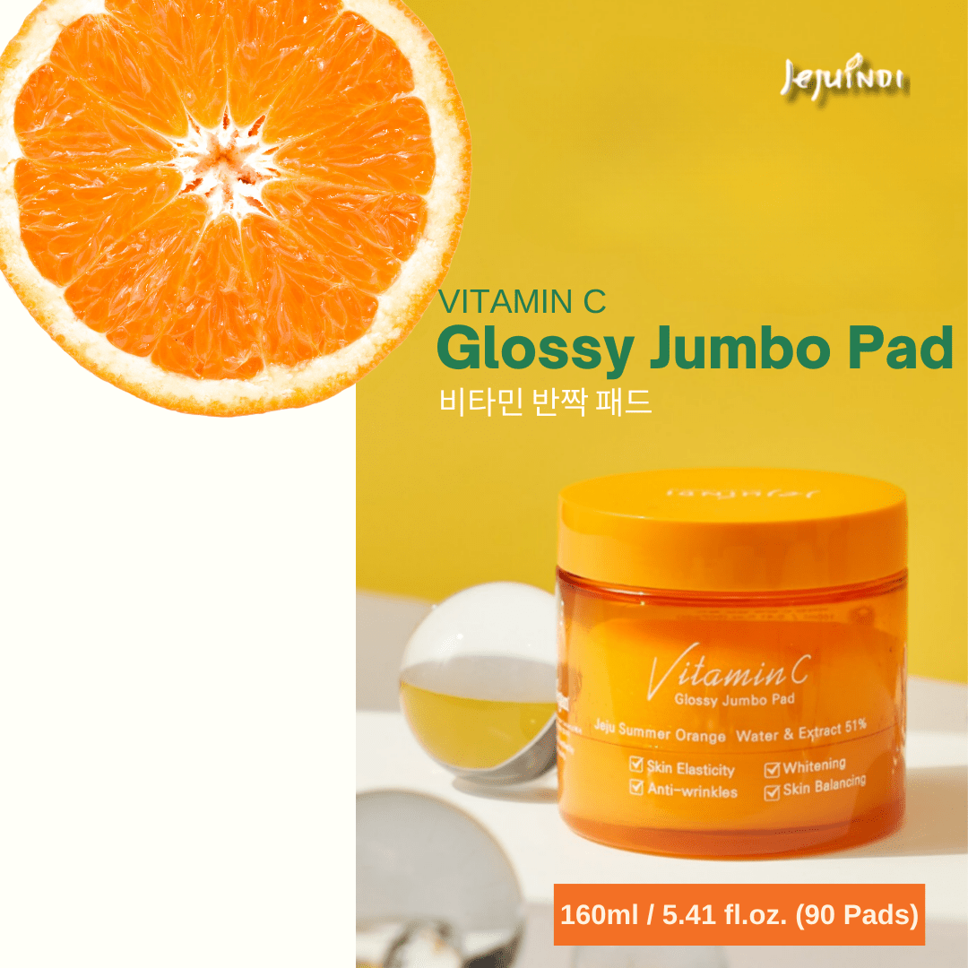 [JEJU INDI] Vitamin C Glossy Jumbo Pad 160ml - Daebak