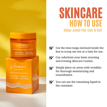 [JEJU INDI] Vitamin C Glossy Jumbo Pad 160ml - Daebak