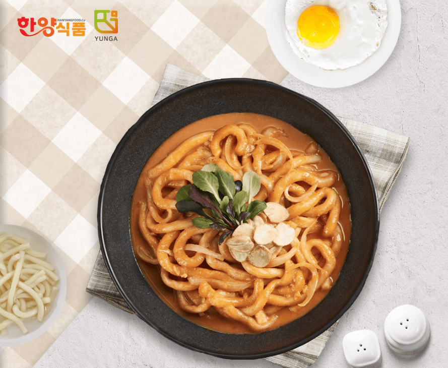 Jjolbongi Garlic Rosé Rice Cakes Tteokbokki (295g, 10.41oz) - Daebak