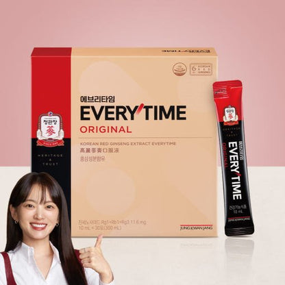[Jung Kwan Jang] Korean Red Ginseng EveryTime 10mg*30Packs - Daebak