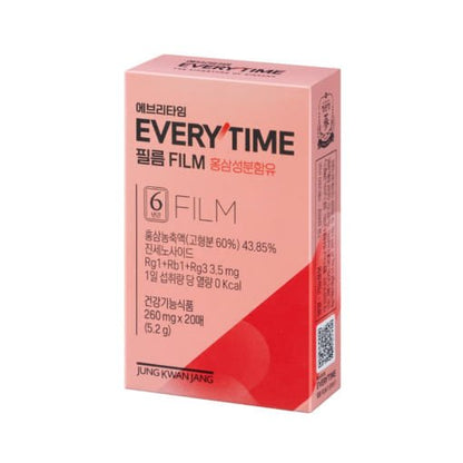 [Jung Kwan Jang] Korean Red Ginseng Extract Every Time FILM (260mg*20Sheets) - Daebak