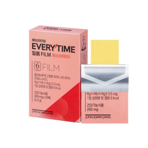 [Jung Kwan Jang] Korean Red Ginseng Extract Every Time FILM (260mg*20Sheets) - Daebak