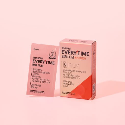[Jung Kwan Jang] Korean Red Ginseng Extract Every Time FILM (260mg*60Sheets) - Daebak