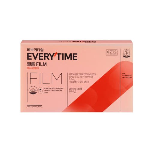 [Jung Kwan Jang] Korean Red Ginseng Extract Every Time FILM (260mg*60Sheets) - Daebak