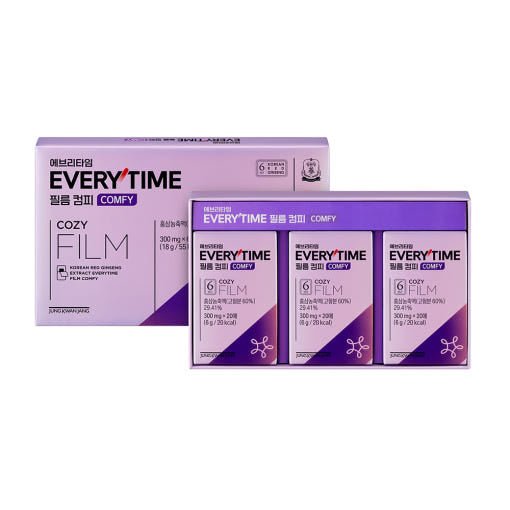 [Jung Kwan Jang] Korean Red Ginseng Extract Every Time Film Comfy (300mg*20 Sheets) - Daebak
