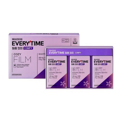 [Jung Kwan Jang] Korean Red Ginseng Extract Every Time Film Comfy (300mg*20 Sheets) - Daebak