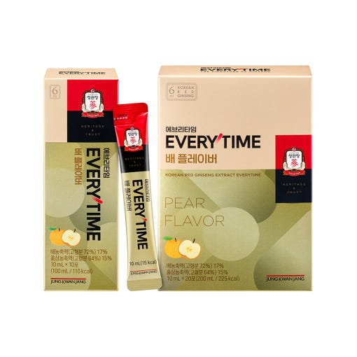 [Jung Kwan Jang] Korean Red Ginseng Extract Every Time PEAR FLAVOR (10ml*20 Sticks) - Daebak