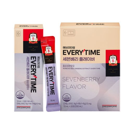 [Jung Kwan Jang] Korean Red Ginseng Extract Everytime Sevenberry Flavor (10ml*20 Sticks) - Daebak