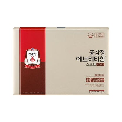 [Jung Kwan Jang] Korean Red Ginseng Extract EveryTime Soft 10mg*20Packs - Daebak