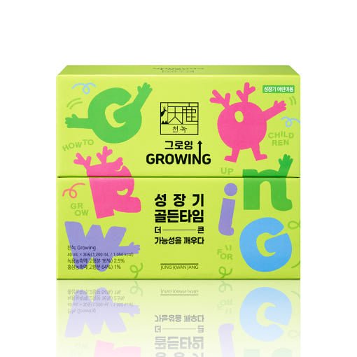 [Jung Kwan Jang] Korean Red Ginseng Extract Kid CheonNok GROWING 40ml*30ea - Daebak