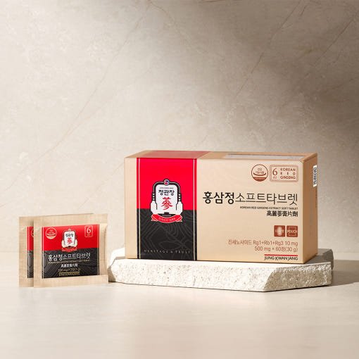 [Jung Kwan Jang] Korean Red Ginseng Extract SOFT TABLET 500mg*60ea(30g) - Daebak