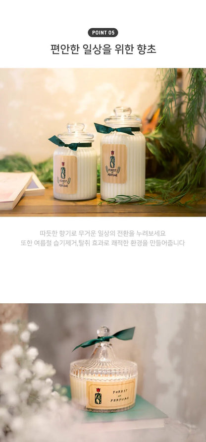 (Jungkook's Pick!) Forest of Perfume Natural Soy Candle (Downy April) 750g - Daebak