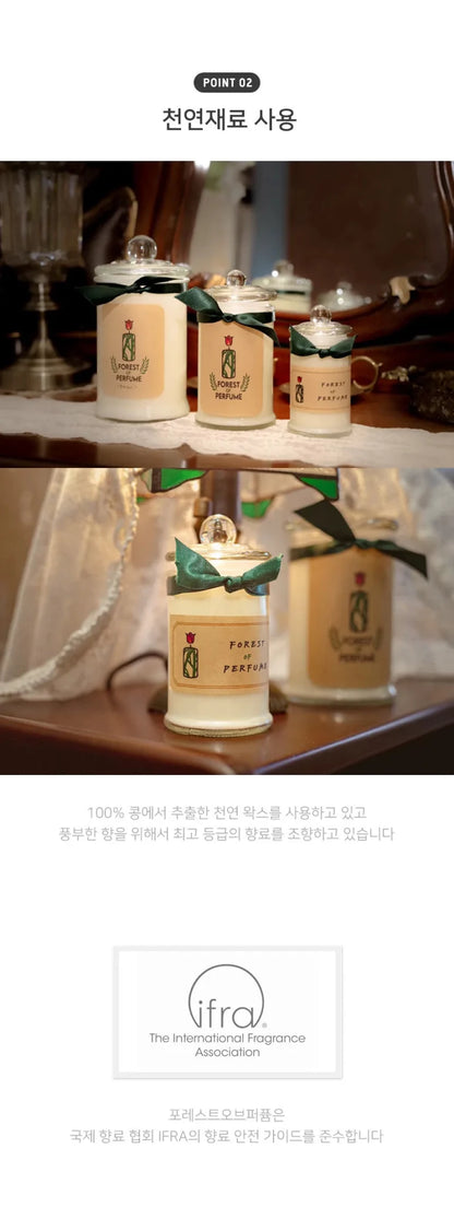 (Jungkook's Pick!) Forest of Perfume Natural Soy Candle (Downy April) 750g - Daebak