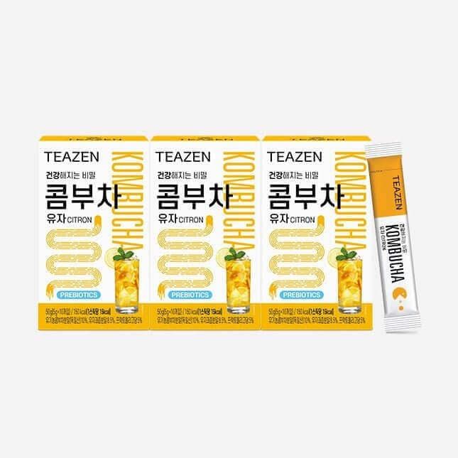 (Jungkook's Pick!) TEAZEN Kombucha 30 Sticks (50gx3) - Daebak