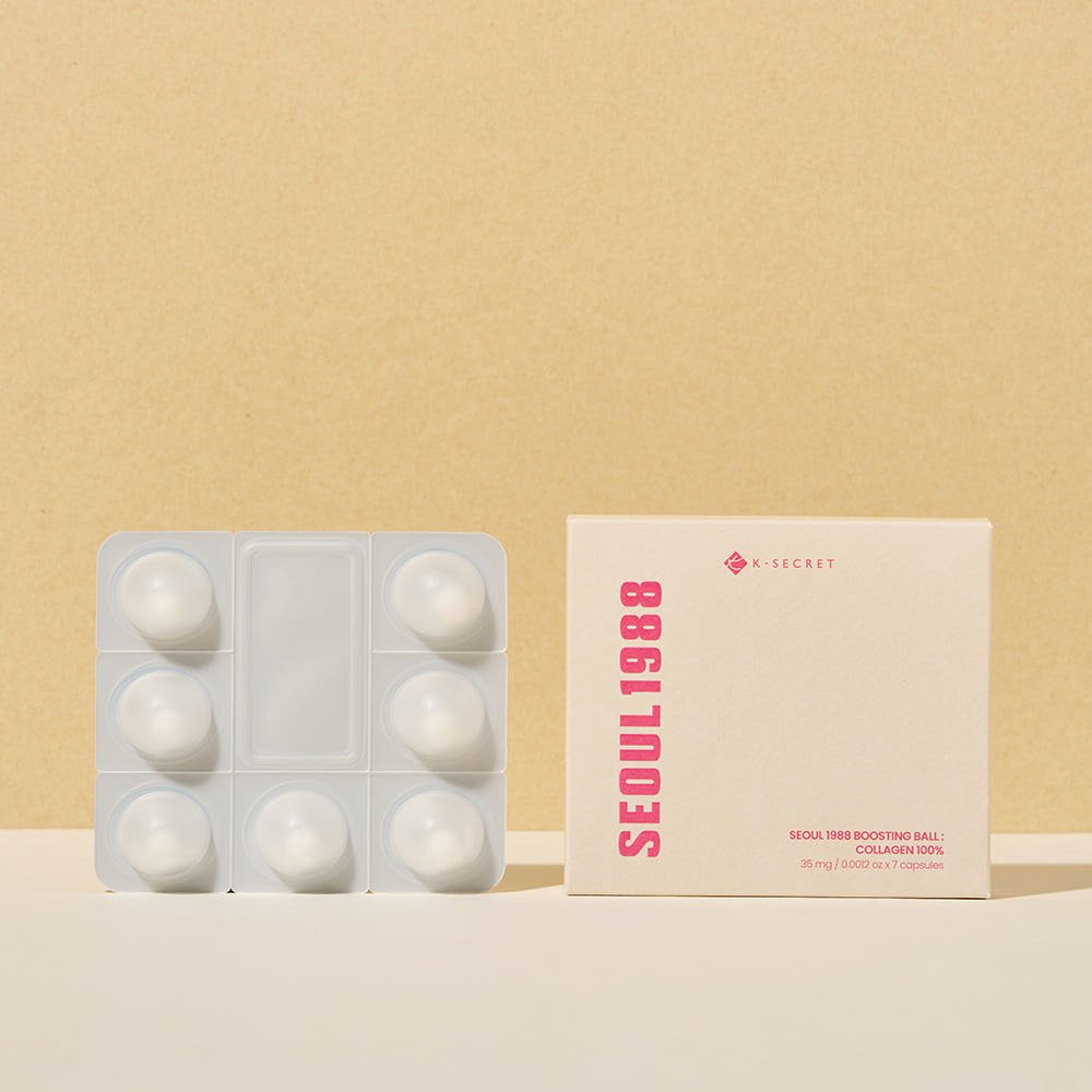 K-SECRET SEOUL 1988 BOOSTING BALL : COLLAGEN 100% 35mg X 7ea - Daebak