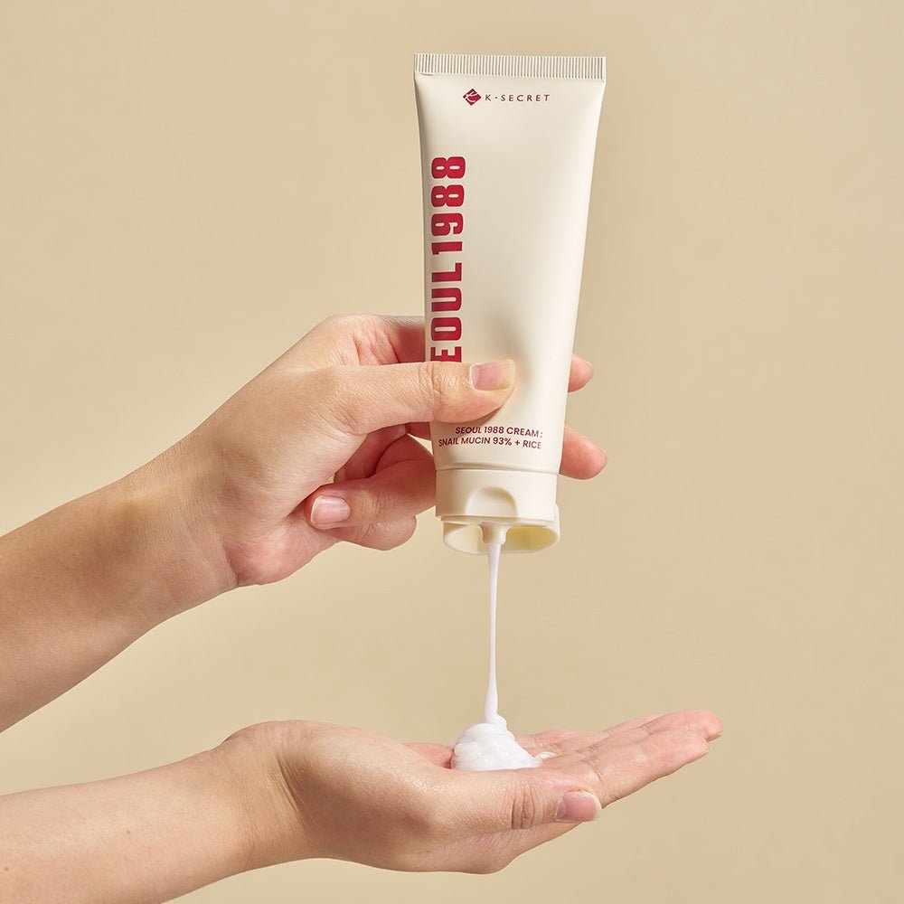 K-SECRET SEOUL 1988 Cream : Snail Mucin 93% + Rice 100ml - Daebak