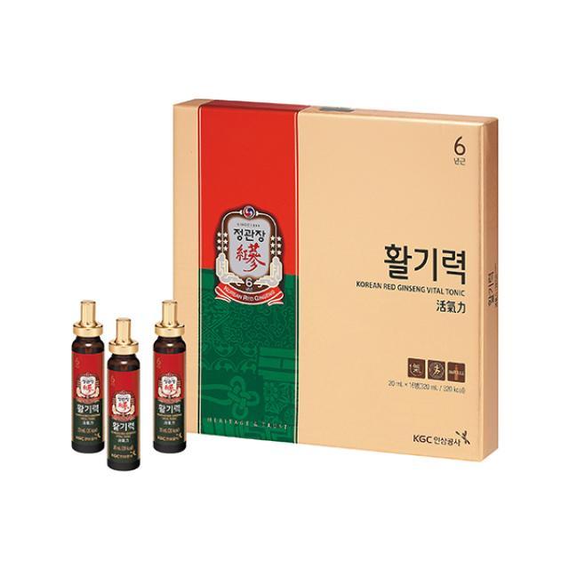 [KGC Cheong Kwan Jang] Hwal Gi Ruk Korean Red Ginseng Vital Tonic for Wellness Recovery - 20ml x 16 Bottles - Daebak