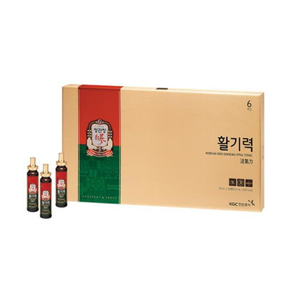 [KGC Cheong Kwan Jang] Hwal Gi Ruk Korean Red Ginseng Vital Tonic for Wellness Recovery - 20ml x 30 Bottles - Daebak